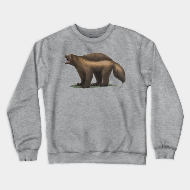 Wolverine Crewneck Sweatshirt by Cozmic Cat